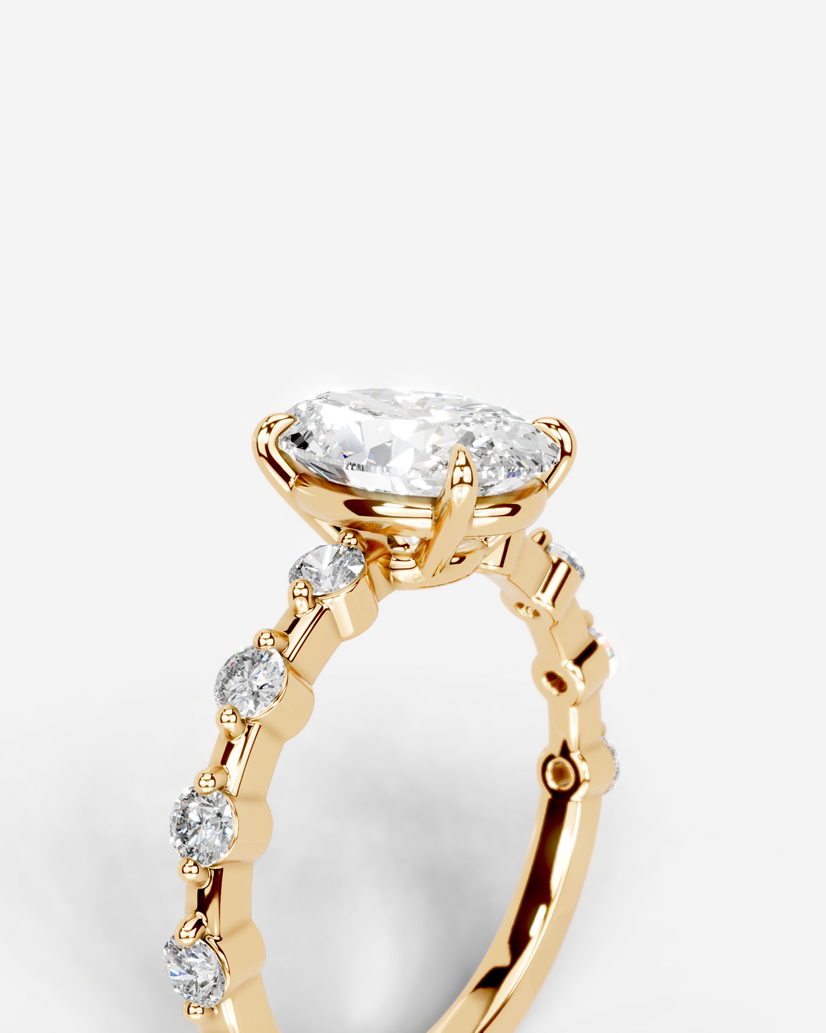 Marquise Solitaire With Tulip Prongs Lab Grown Diamond Engagement Ring