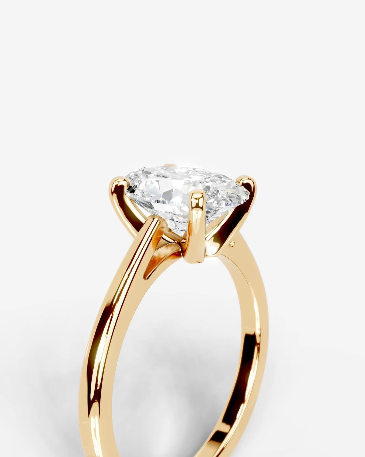Marquise Solitaire With Tulip Prongs Lab Grown Diamond Engagement Ring