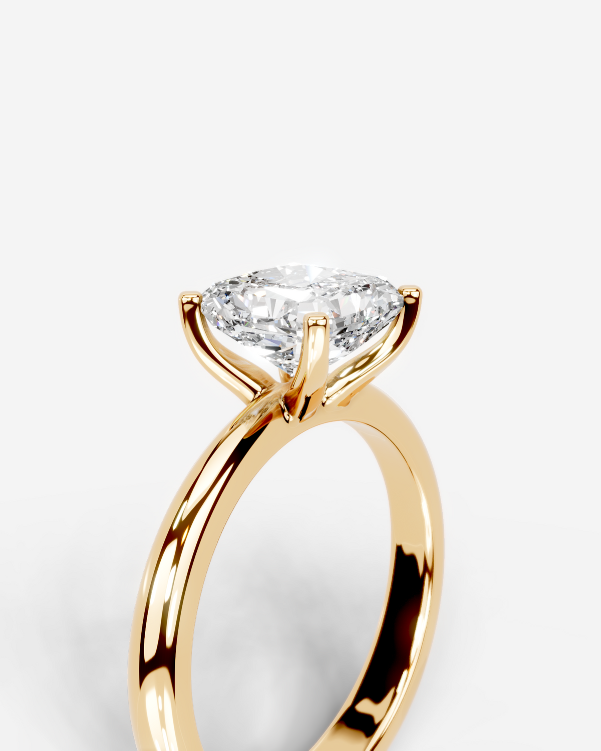 Marquise Solitaire With Tulip Prongs Lab Grown Diamond Engagement Ring