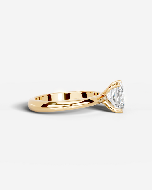 Marquise Solitaire With Tulip Prongs Lab Grown Diamond Engagement Ring