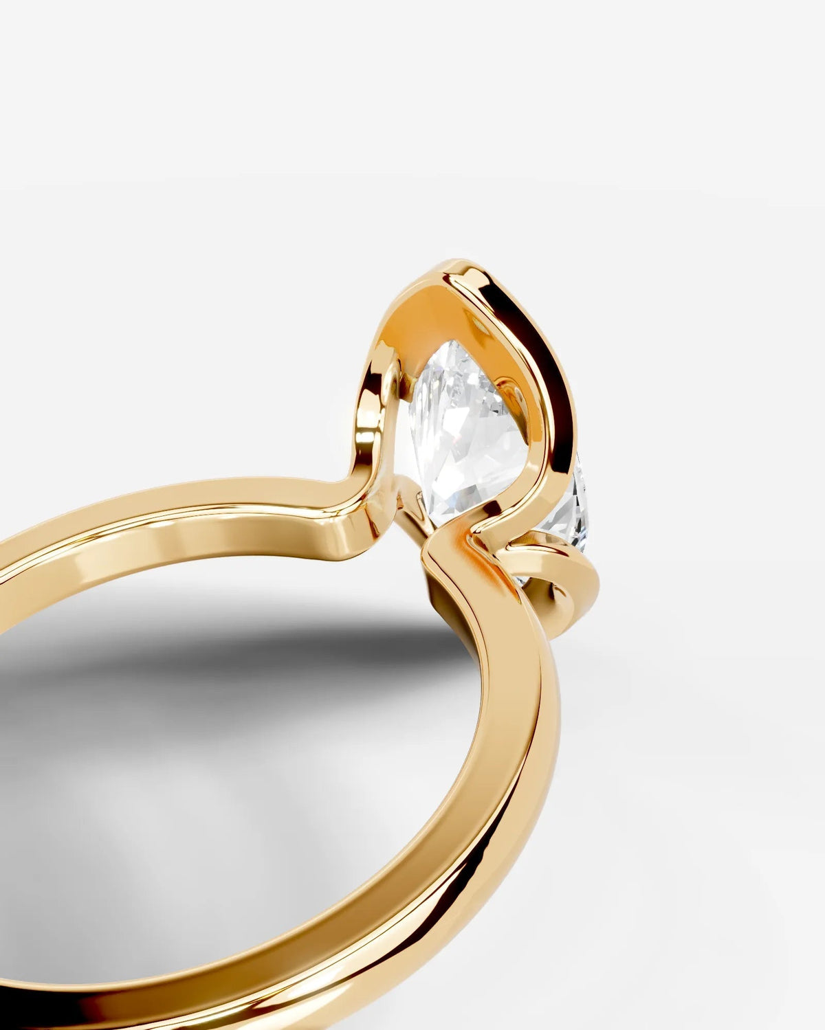 Marquise Solitaire With Tulip Prongs Lab Grown Diamond Engagement Ring