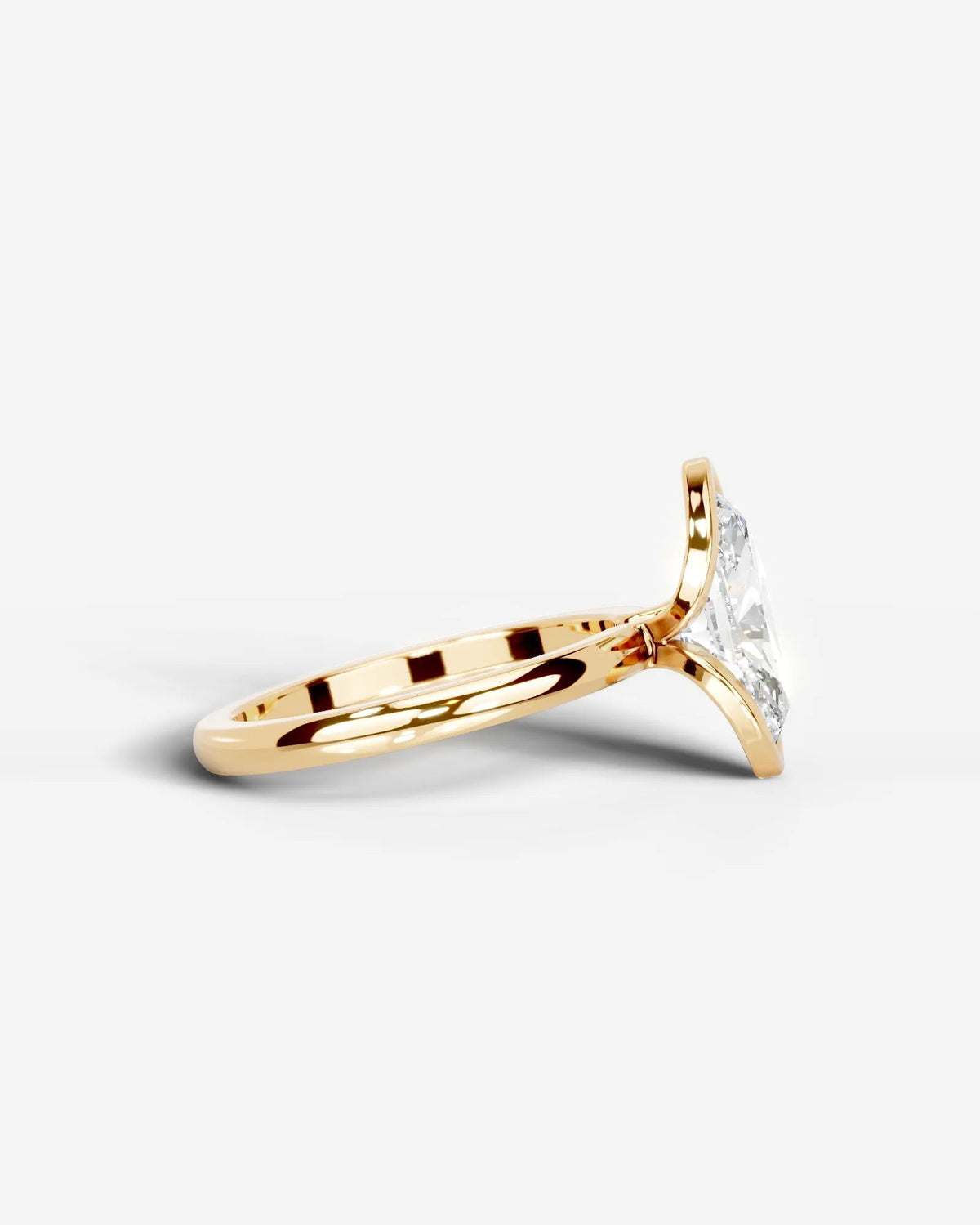 Marquise Solitaire With Tulip Prongs Lab Grown Diamond Engagement Ring