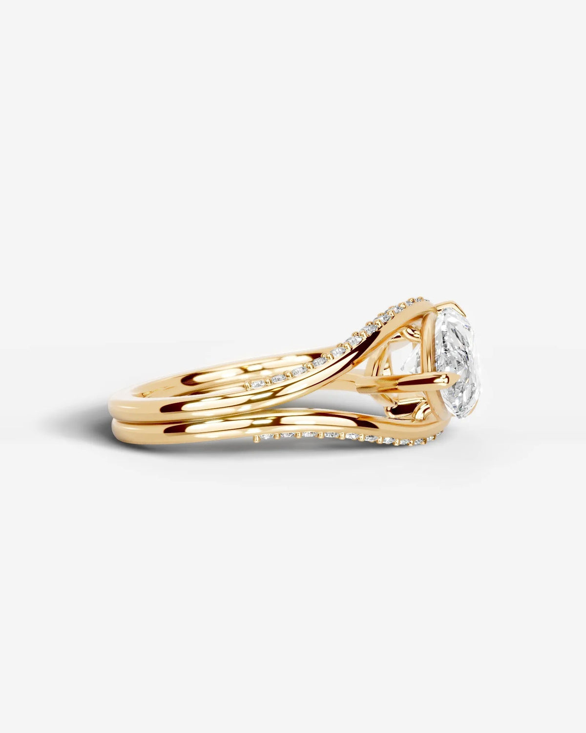 Marquise Solitaire With Tulip Prongs Lab Grown Diamond Engagement Ring
