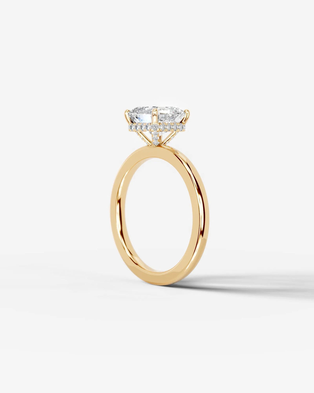 Marquise Solitaire With Tulip Prongs Lab Grown Diamond Engagement Ring