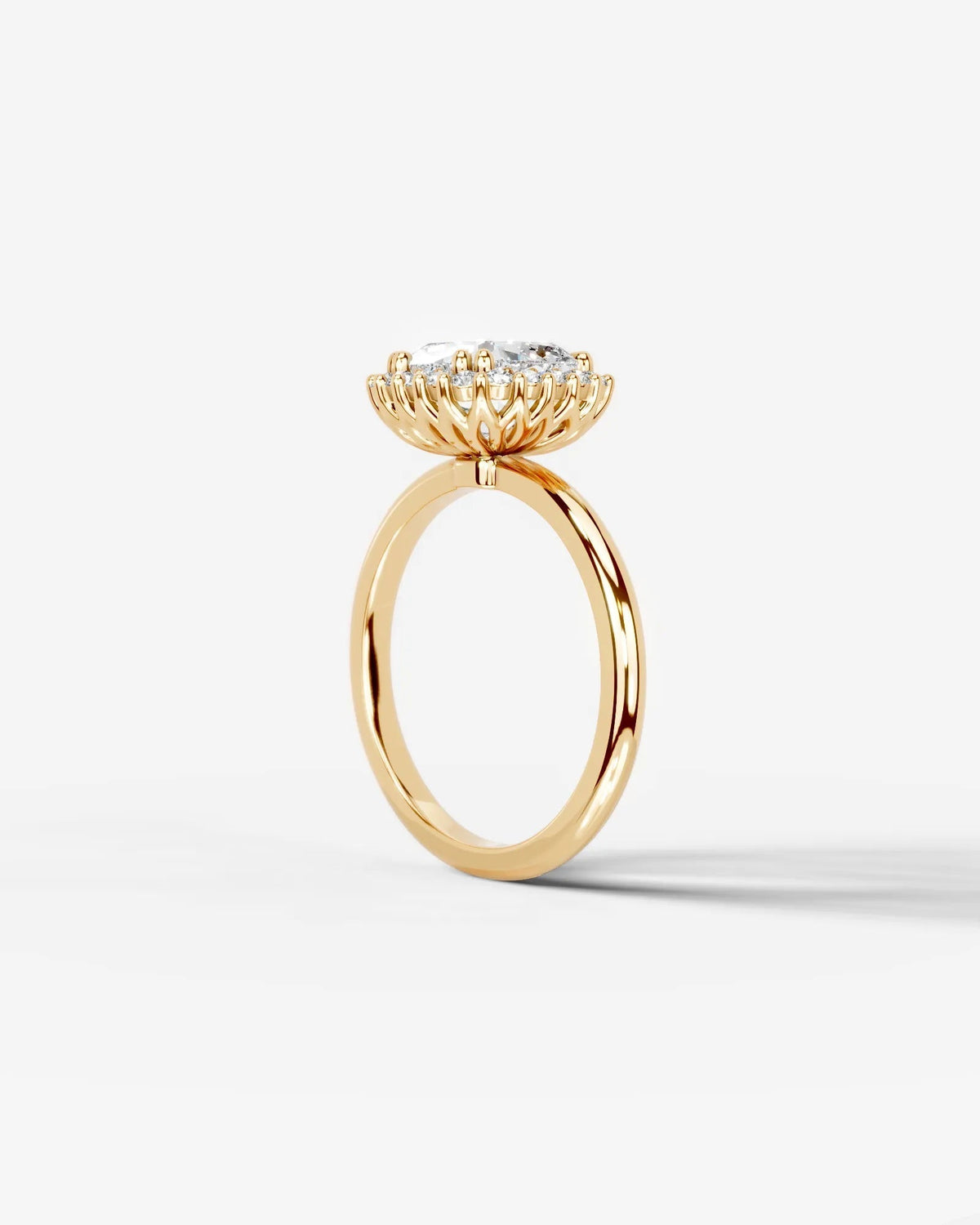 Marquise Solitaire With Tulip Prongs Lab Grown Diamond Engagement Ring