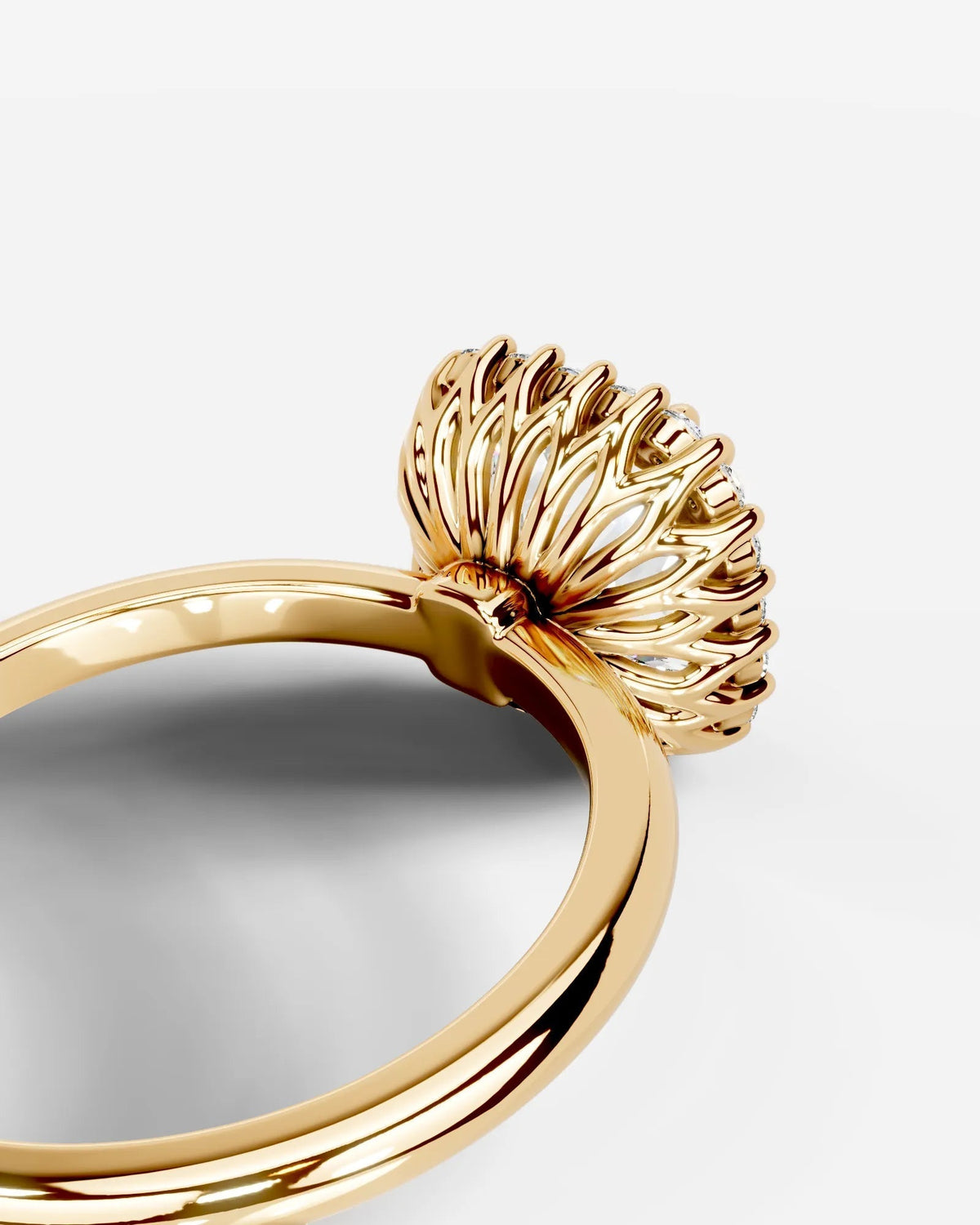 Marquise Solitaire With Tulip Prongs Lab Grown Diamond Engagement Ring