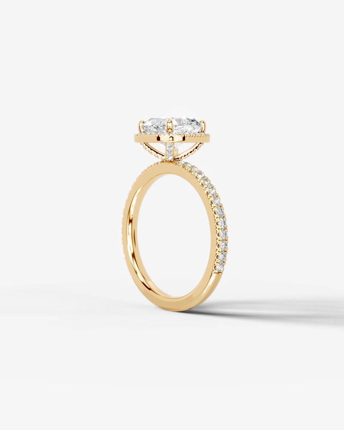 Marquise Solitaire With Tulip Prongs Lab Grown Diamond Engagement Ring