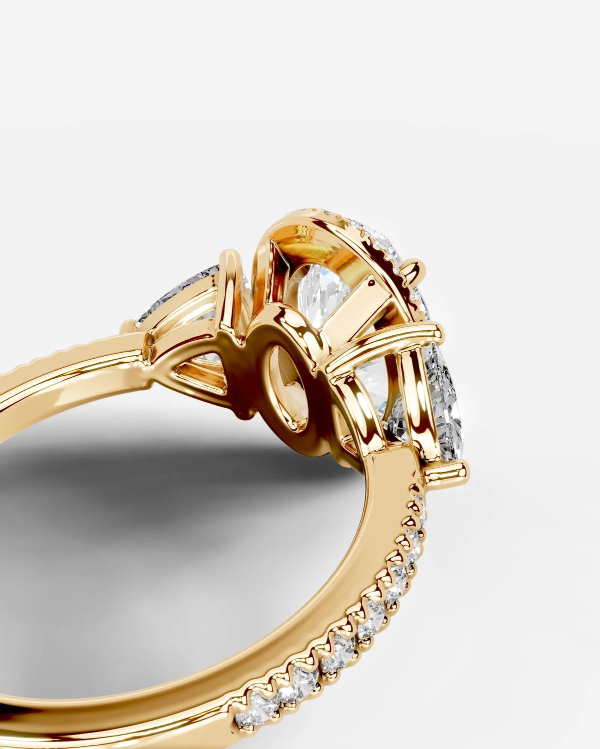 Marquise Solitaire With Tulip Prongs Lab Grown Diamond Engagement Ring