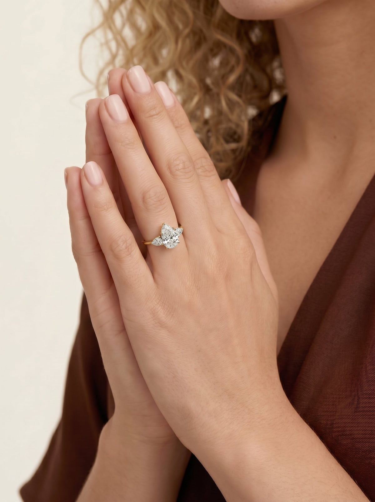 Marquise Solitaire With Tulip Prongs Lab Grown Diamond Engagement Ring