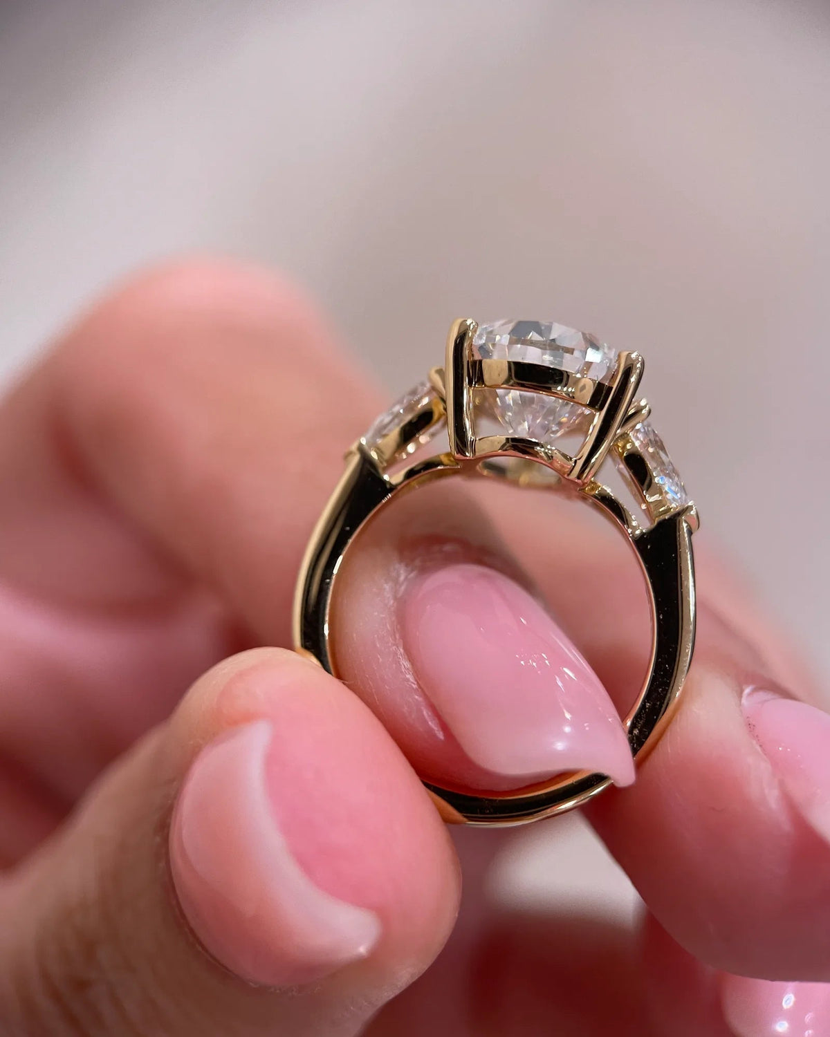 Marquise Solitaire With Tulip Prongs Lab Grown Diamond Engagement Ring