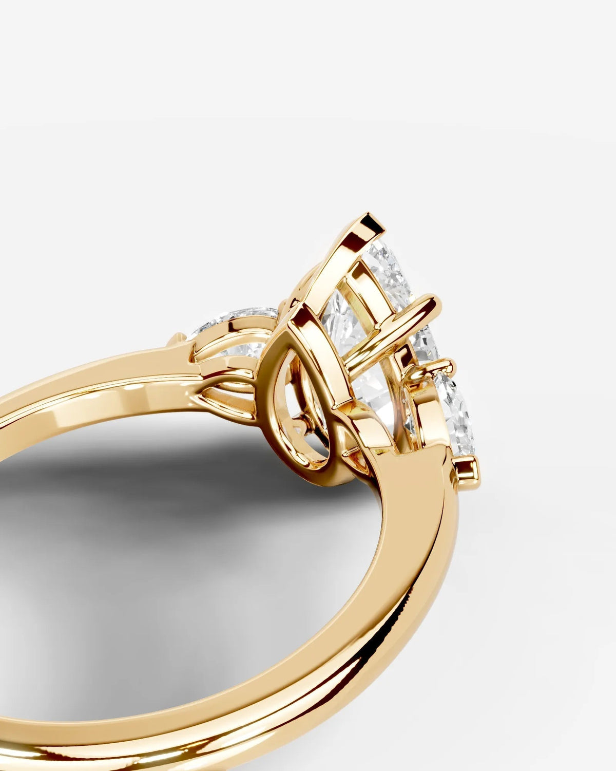 Marquise Solitaire With Tulip Prongs Lab Grown Diamond Engagement Ring