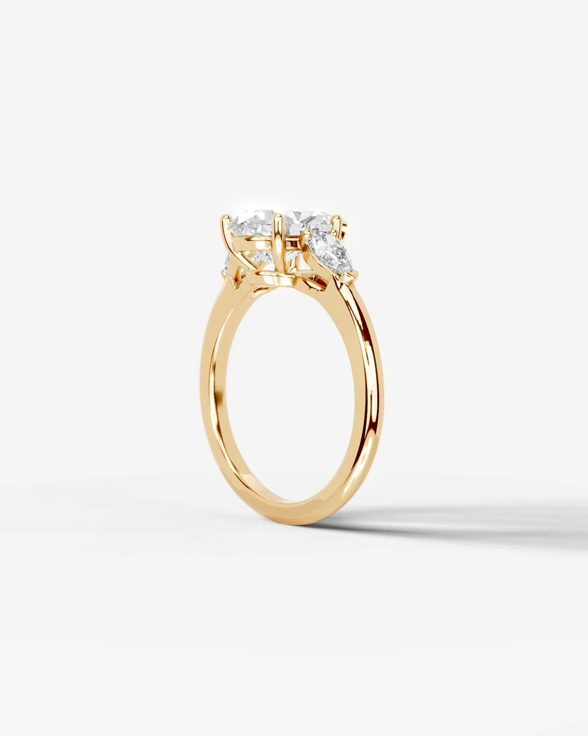 Marquise Solitaire With Tulip Prongs Lab Grown Diamond Engagement Ring