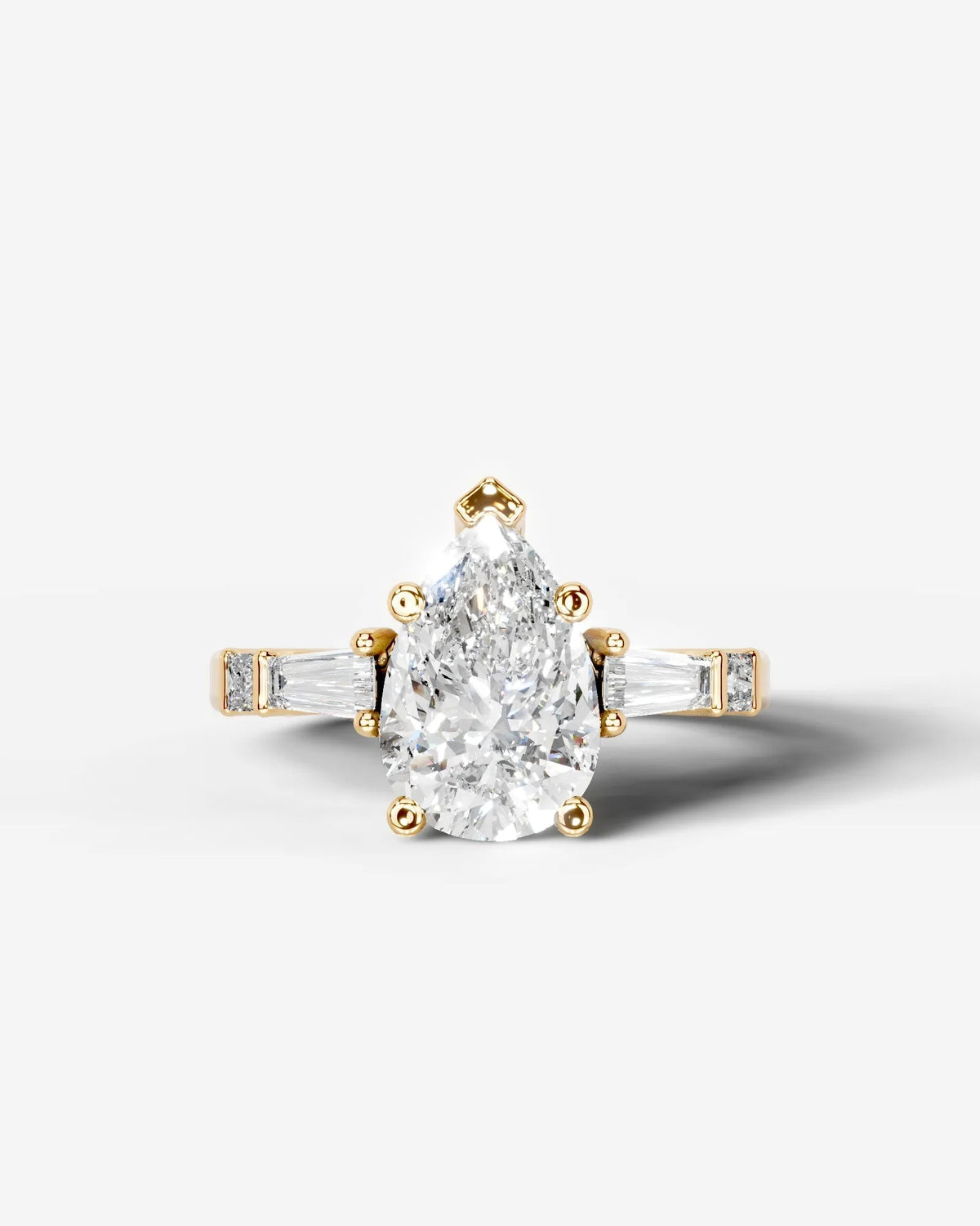 Marquise Solitaire With Tulip Prongs Lab Grown Diamond Engagement Ring