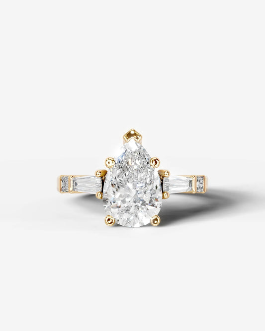 Marquise Solitaire With Tulip Prongs Lab Grown Diamond Engagement Ring