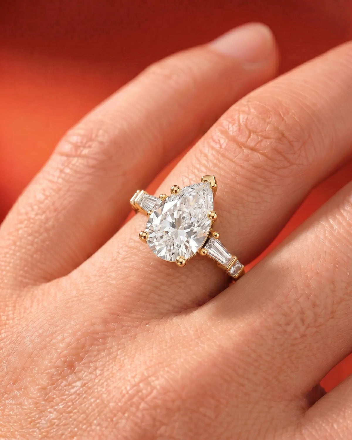 Marquise Solitaire With Tulip Prongs Lab Grown Diamond Engagement Ring