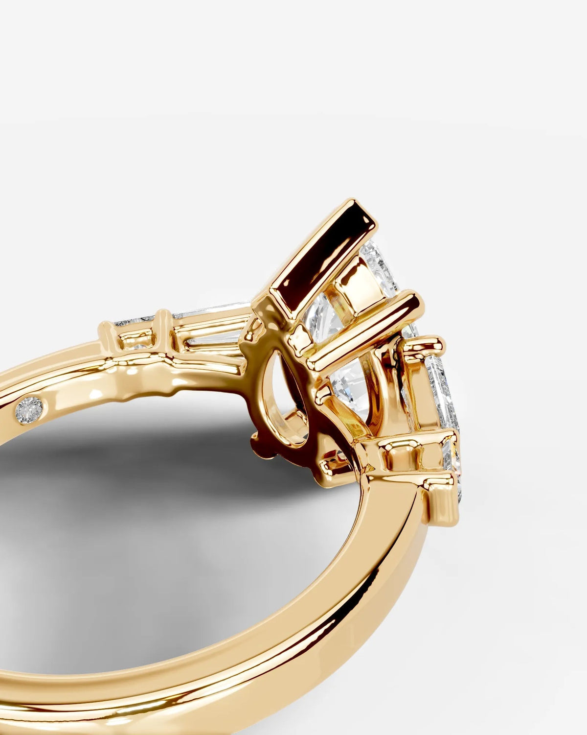 Marquise Solitaire With Tulip Prongs Lab Grown Diamond Engagement Ring