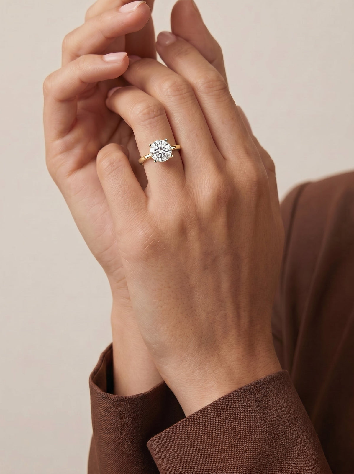 Marquise Solitaire With Tulip Prongs Lab Grown Diamond Engagement Ring