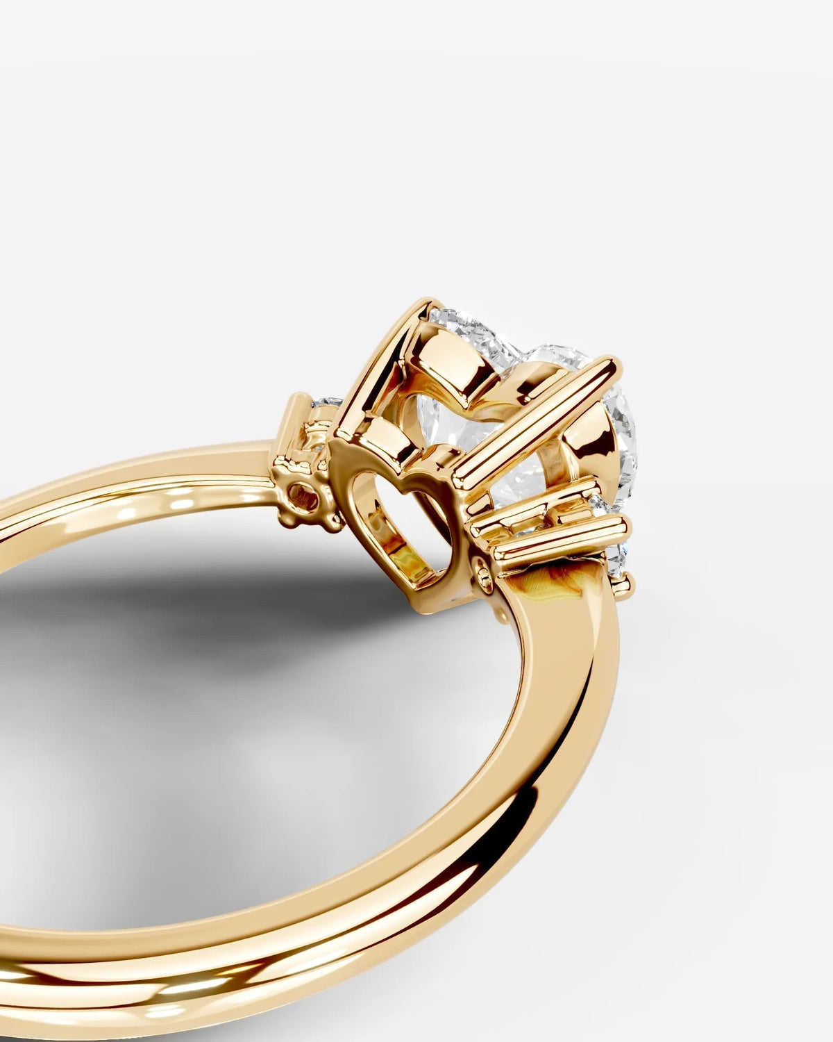 Marquise Solitaire With Tulip Prongs Lab Grown Diamond Engagement Ring