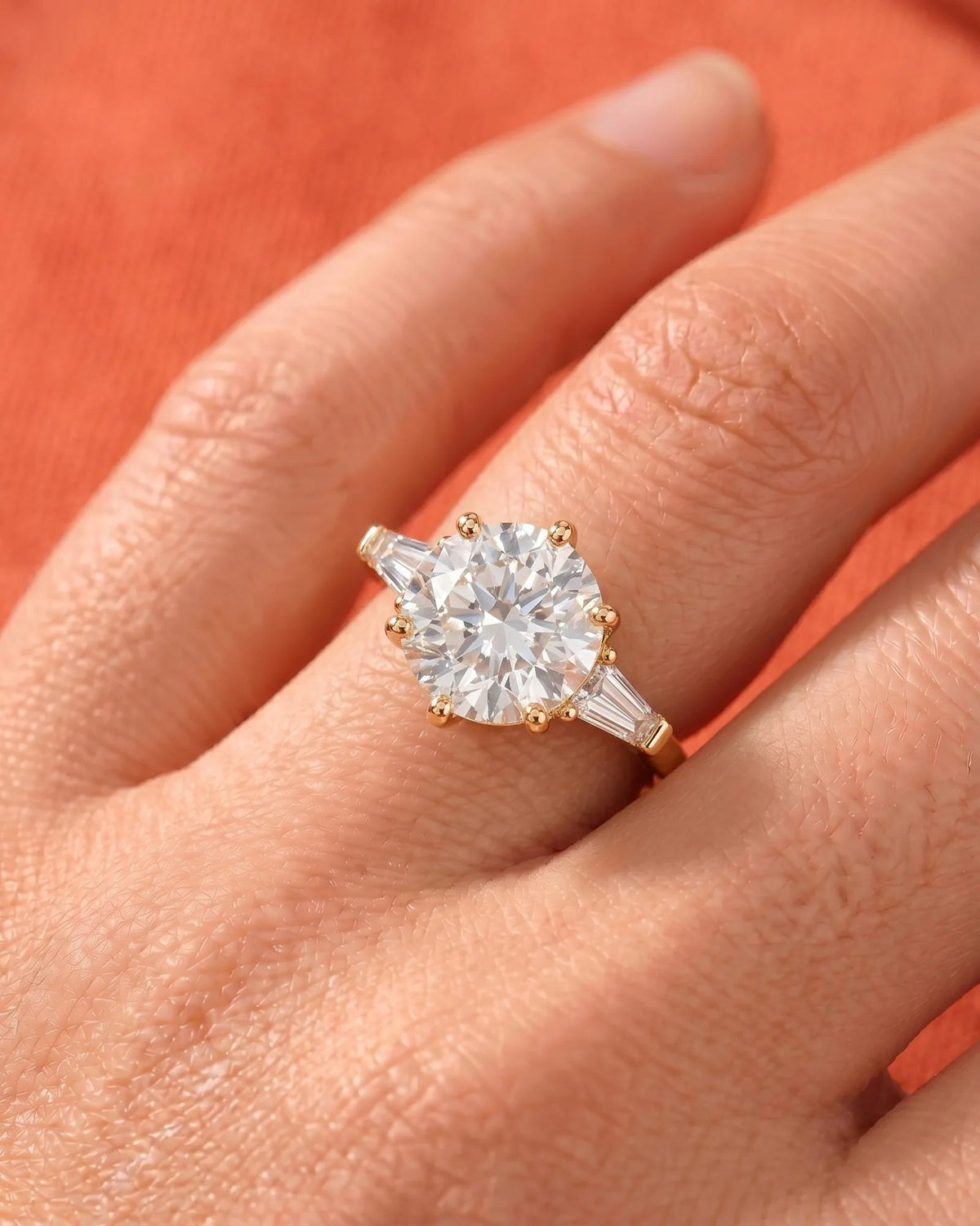 Marquise Solitaire With Tulip Prongs Lab Grown Diamond Engagement Ring