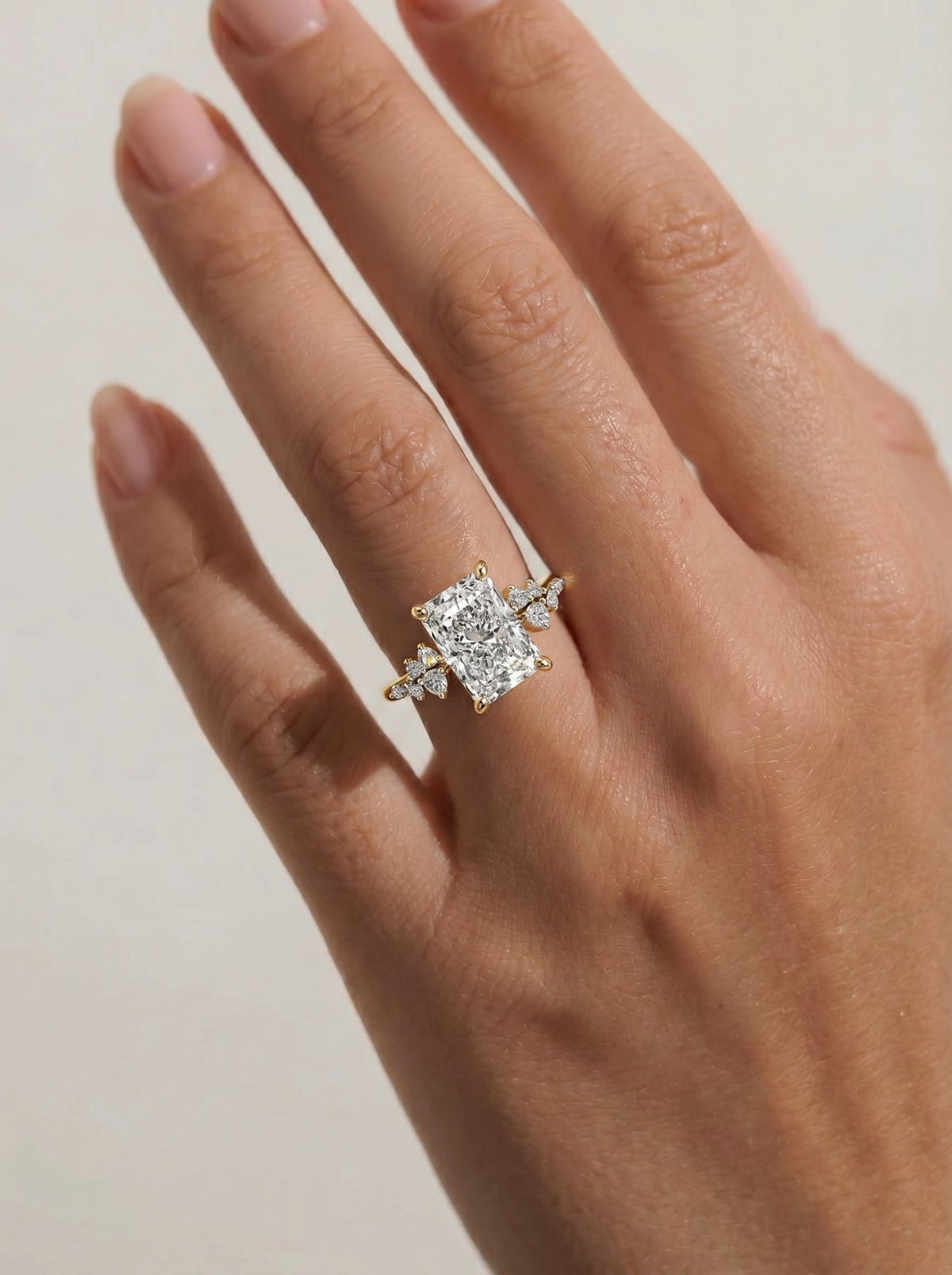 Marquise Solitaire With Tulip Prongs Lab Grown Diamond Engagement Ring