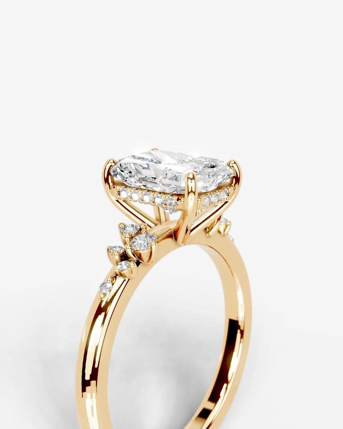 Marquise Solitaire With Tulip Prongs Lab Grown Diamond Engagement Ring