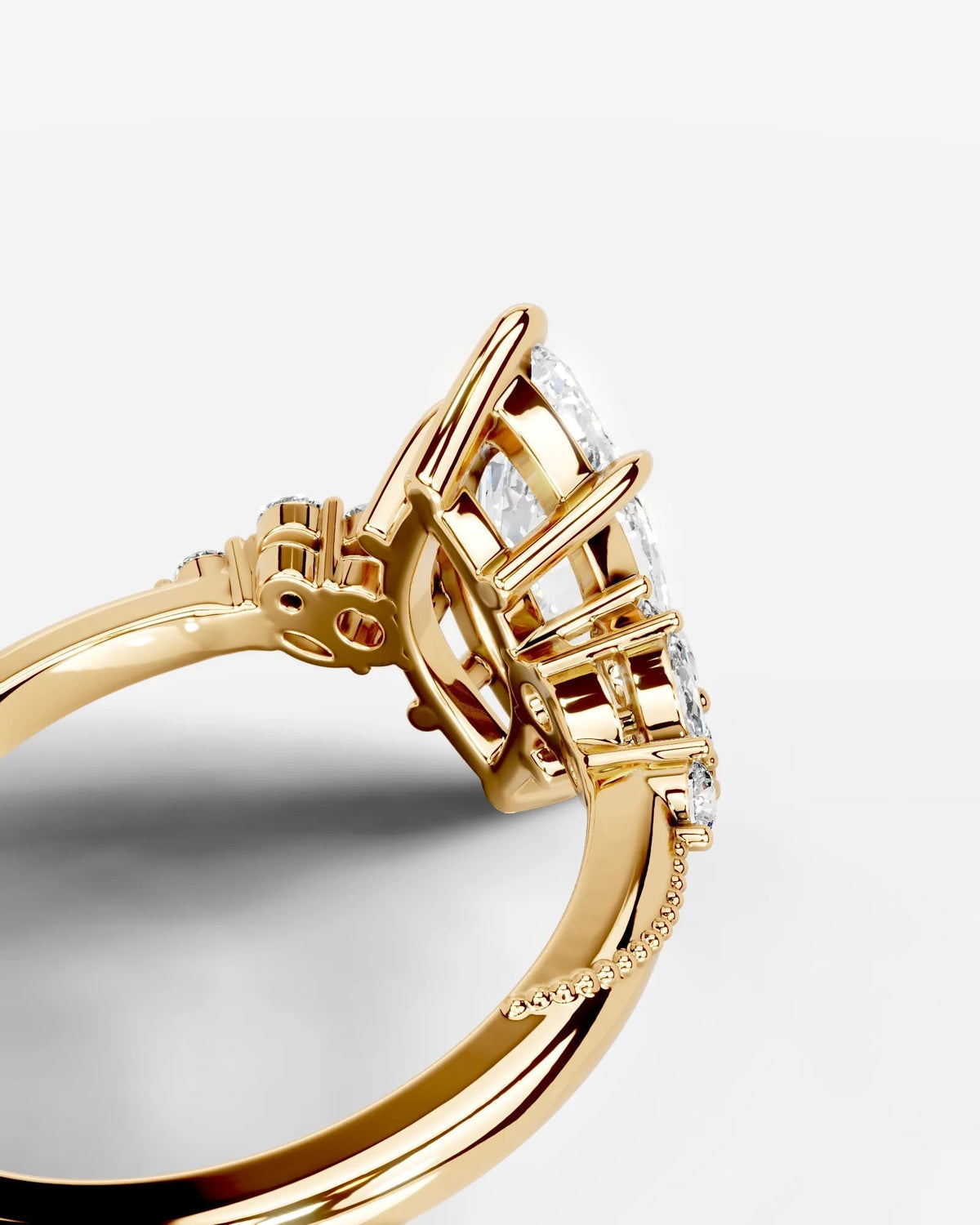 Marquise Solitaire With Tulip Prongs Lab Grown Diamond Engagement Ring