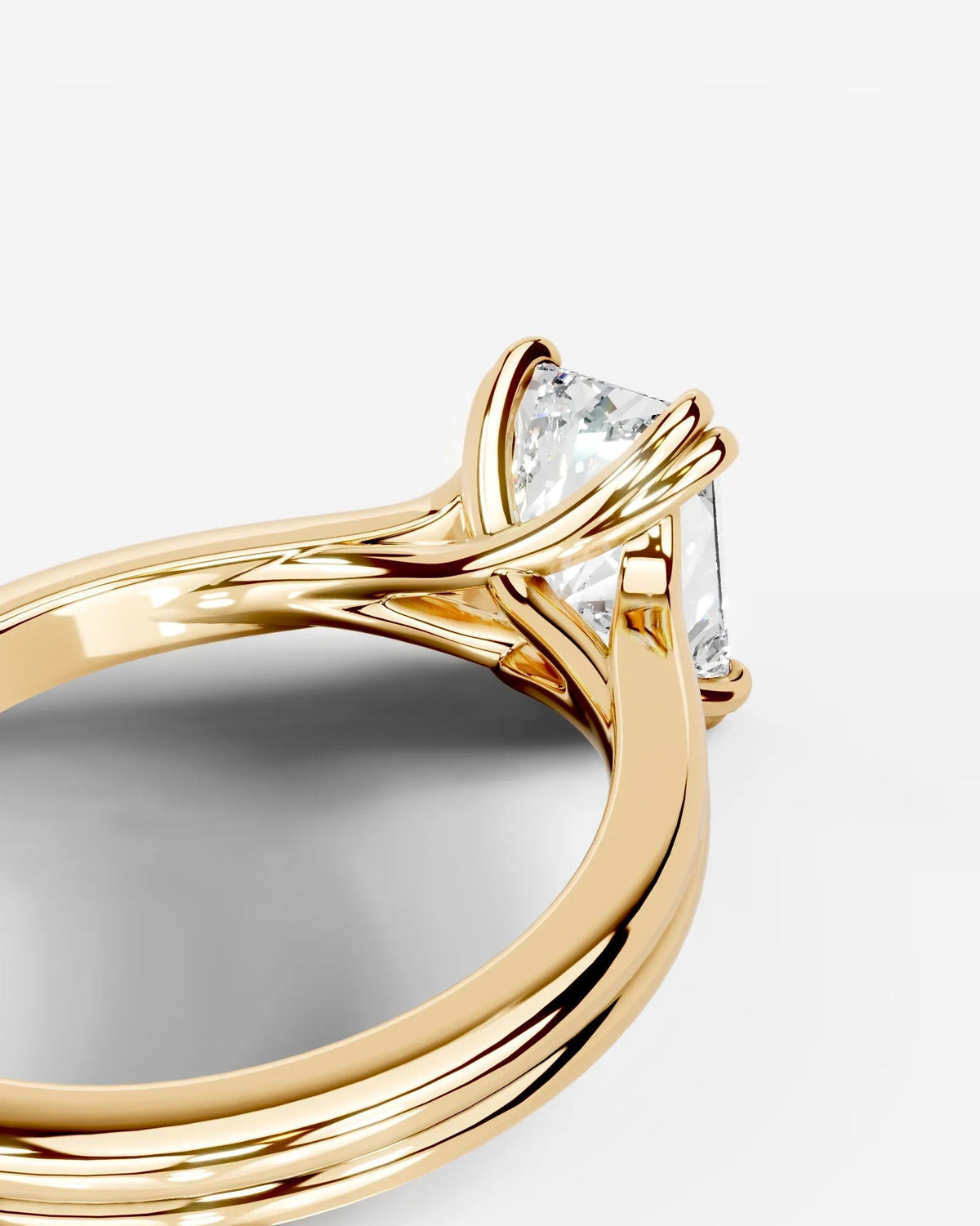 Marquise Solitaire With Tulip Prongs Lab Grown Diamond Engagement Ring