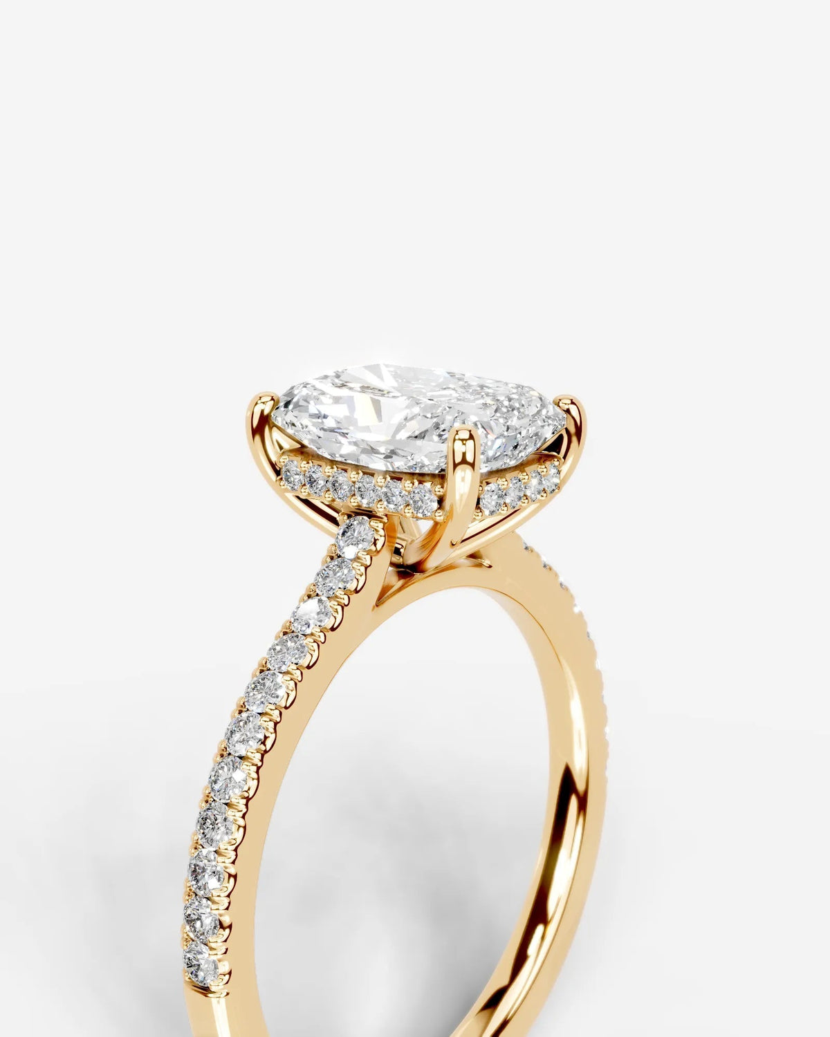 Marquise Solitaire With Tulip Prongs Lab Grown Diamond Engagement Ring