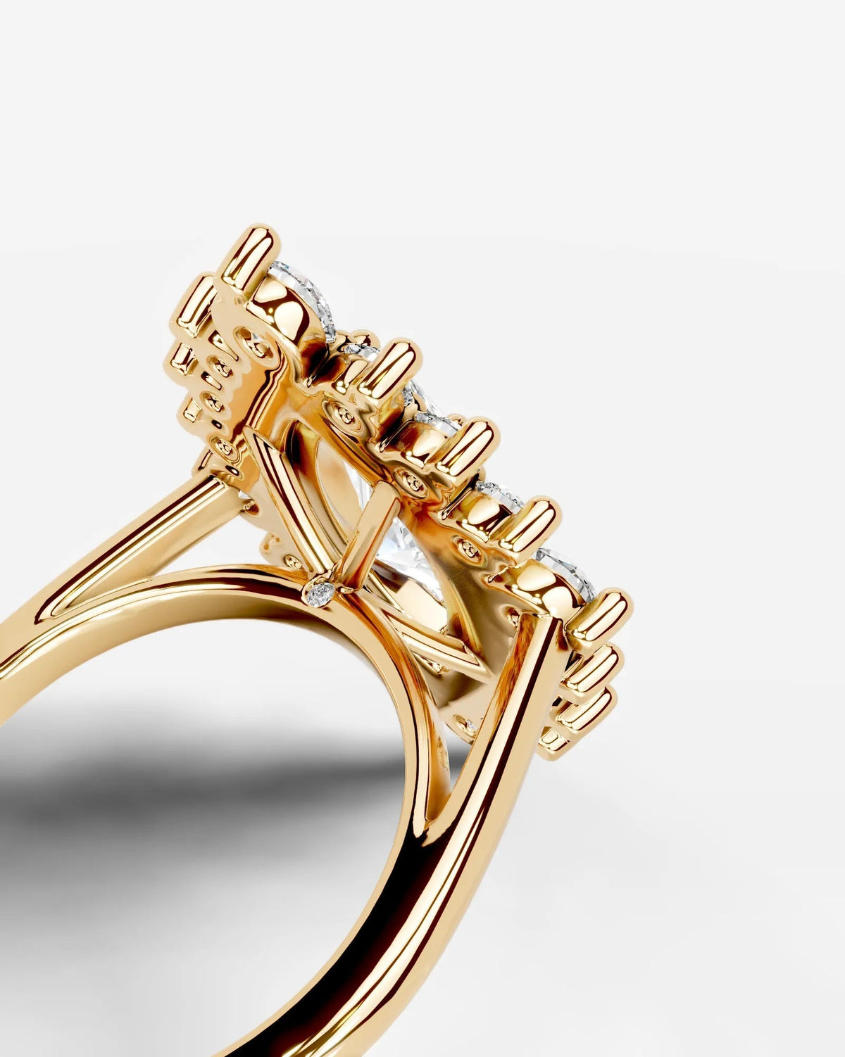 Marquise Solitaire With Tulip Prongs Lab Grown Diamond Engagement Ring