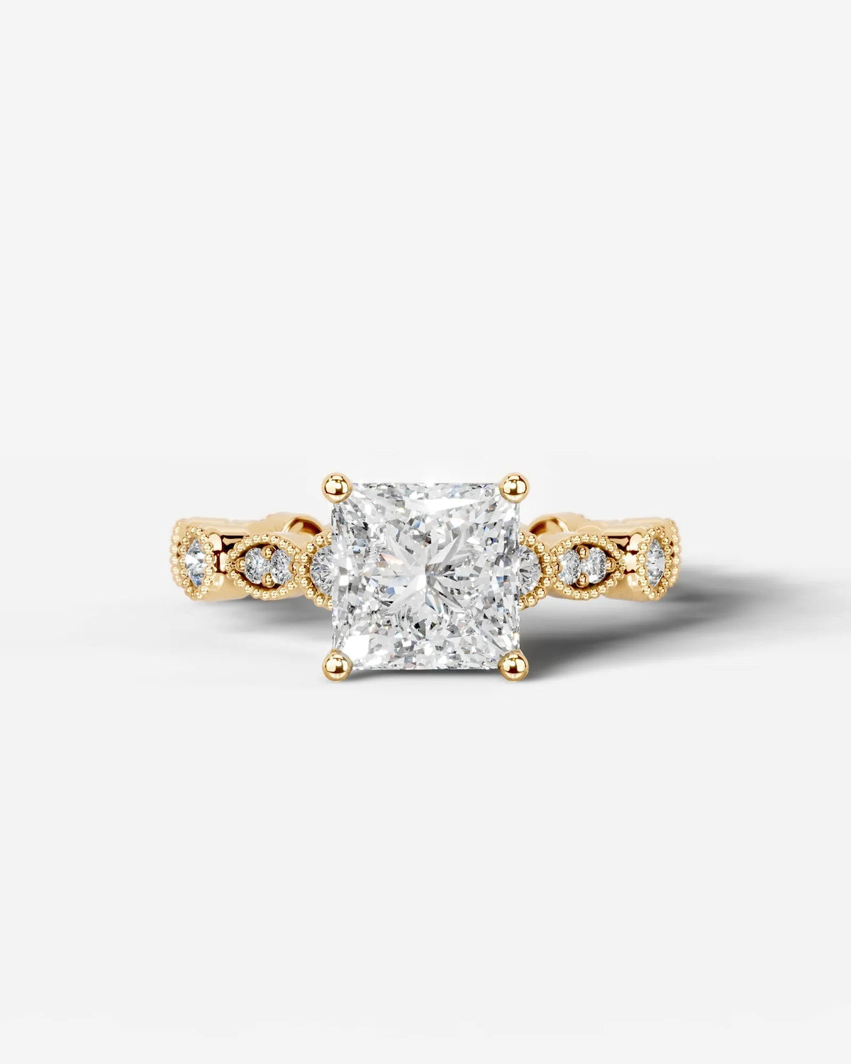 Marquise Solitaire With Tulip Prongs Lab Grown Diamond Engagement Ring
