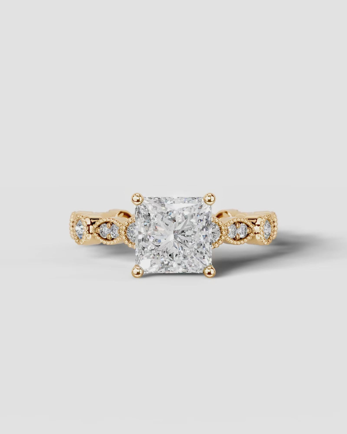 Marquise Solitaire With Tulip Prongs Lab Grown Diamond Engagement Ring