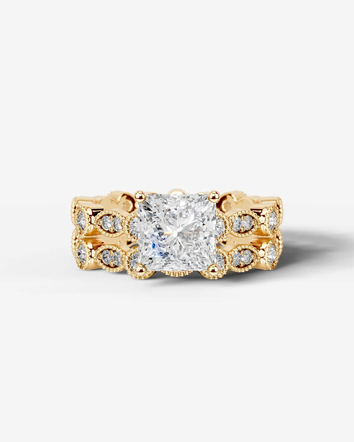 Marquise Solitaire With Tulip Prongs Lab Grown Diamond Engagement Ring