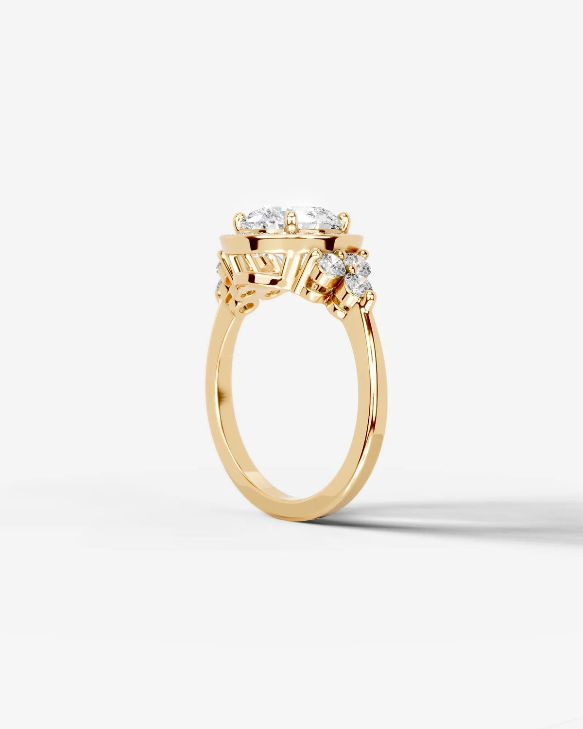 Marquise Solitaire With Tulip Prongs Lab Grown Diamond Engagement Ring