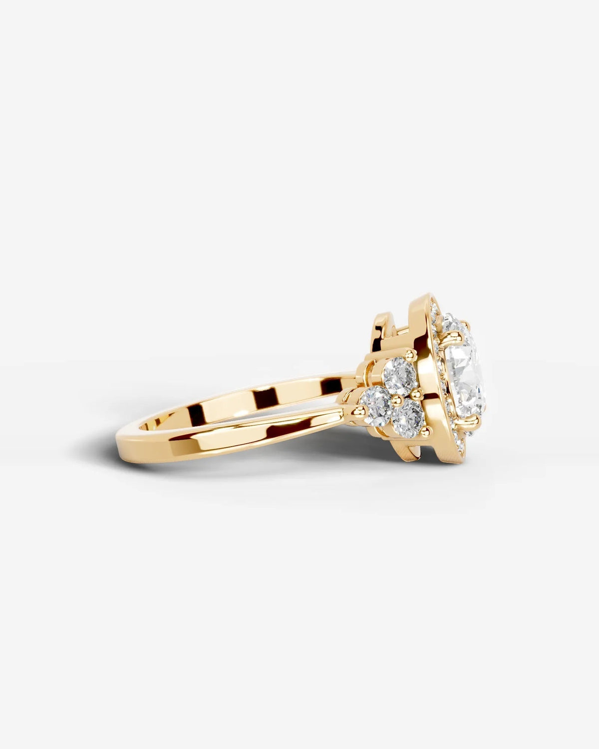 Marquise Solitaire With Tulip Prongs Lab Grown Diamond Engagement Ring
