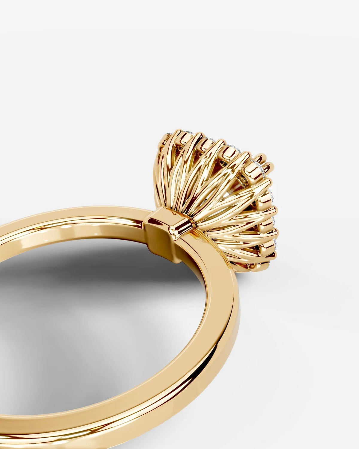 Marquise Solitaire With Tulip Prongs Lab Grown Diamond Engagement Ring