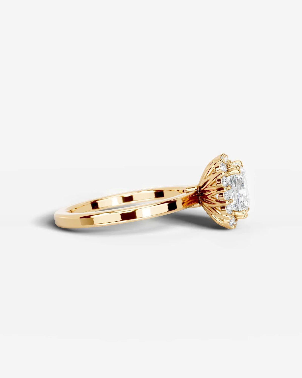 Marquise Solitaire With Tulip Prongs Lab Grown Diamond Engagement Ring