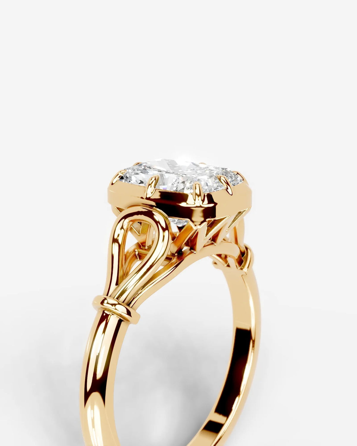 Marquise Solitaire With Tulip Prongs Lab Grown Diamond Engagement Ring