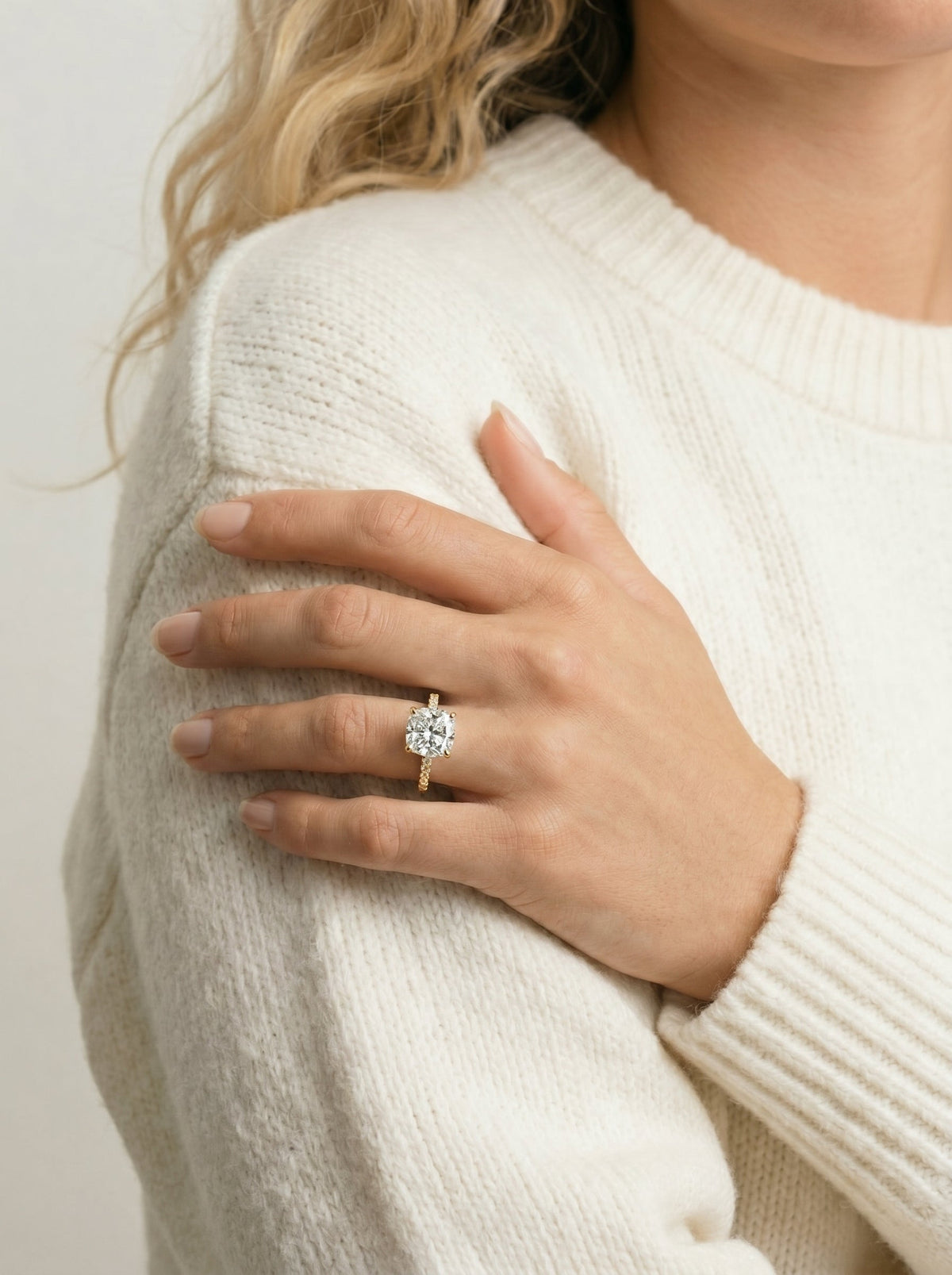 Marquise Solitaire With Tulip Prongs Lab Grown Diamond Engagement Ring