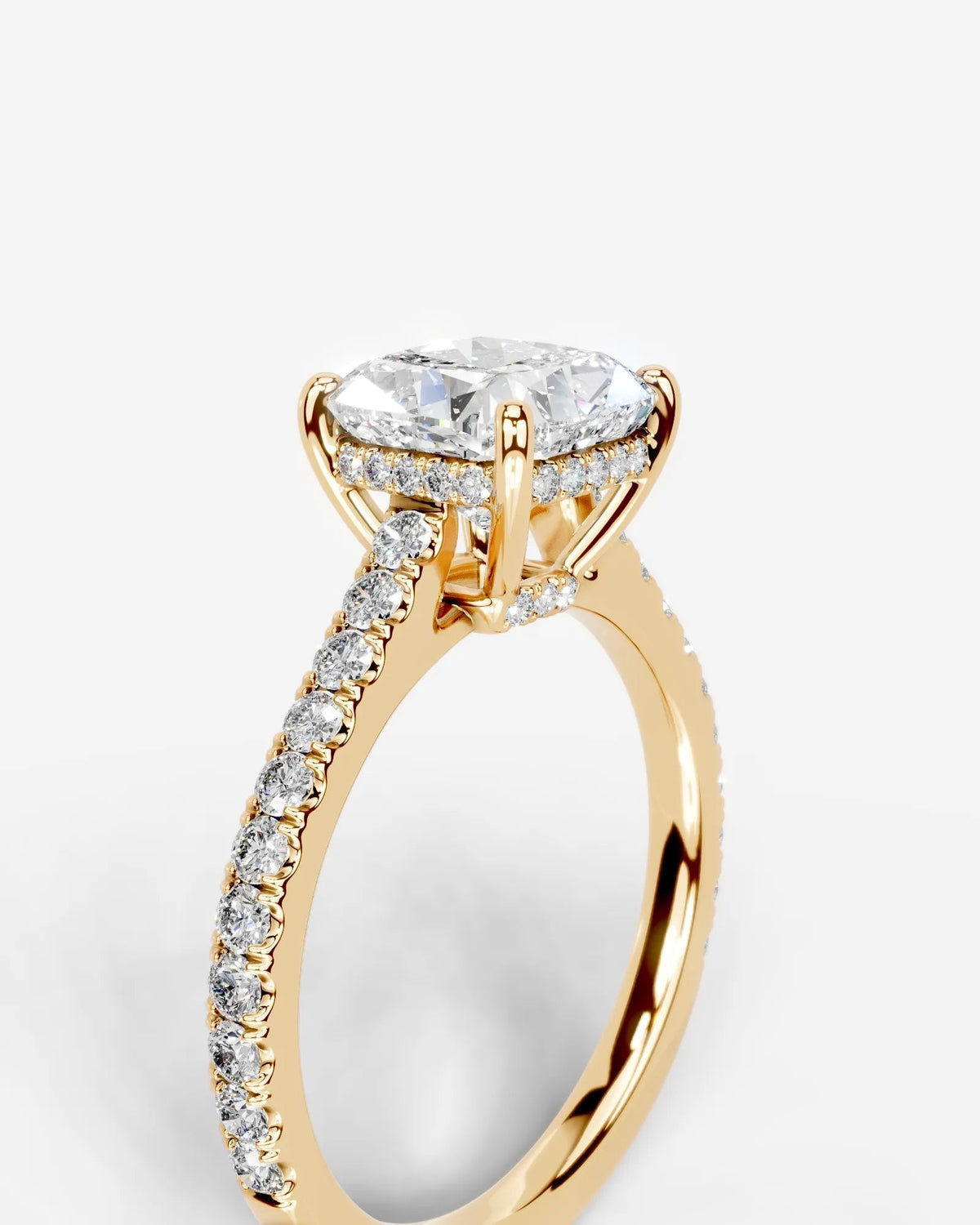 Marquise Solitaire With Tulip Prongs Lab Grown Diamond Engagement Ring