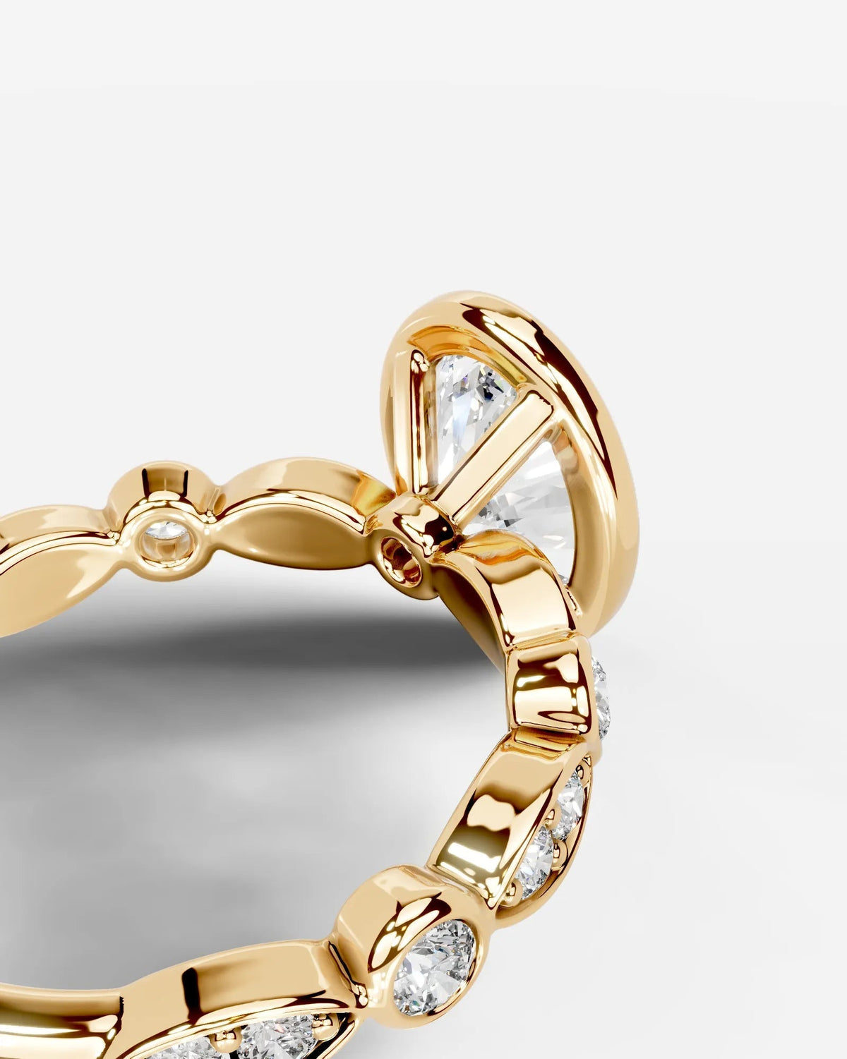 Marquise Solitaire With Tulip Prongs Lab Grown Diamond Engagement Ring