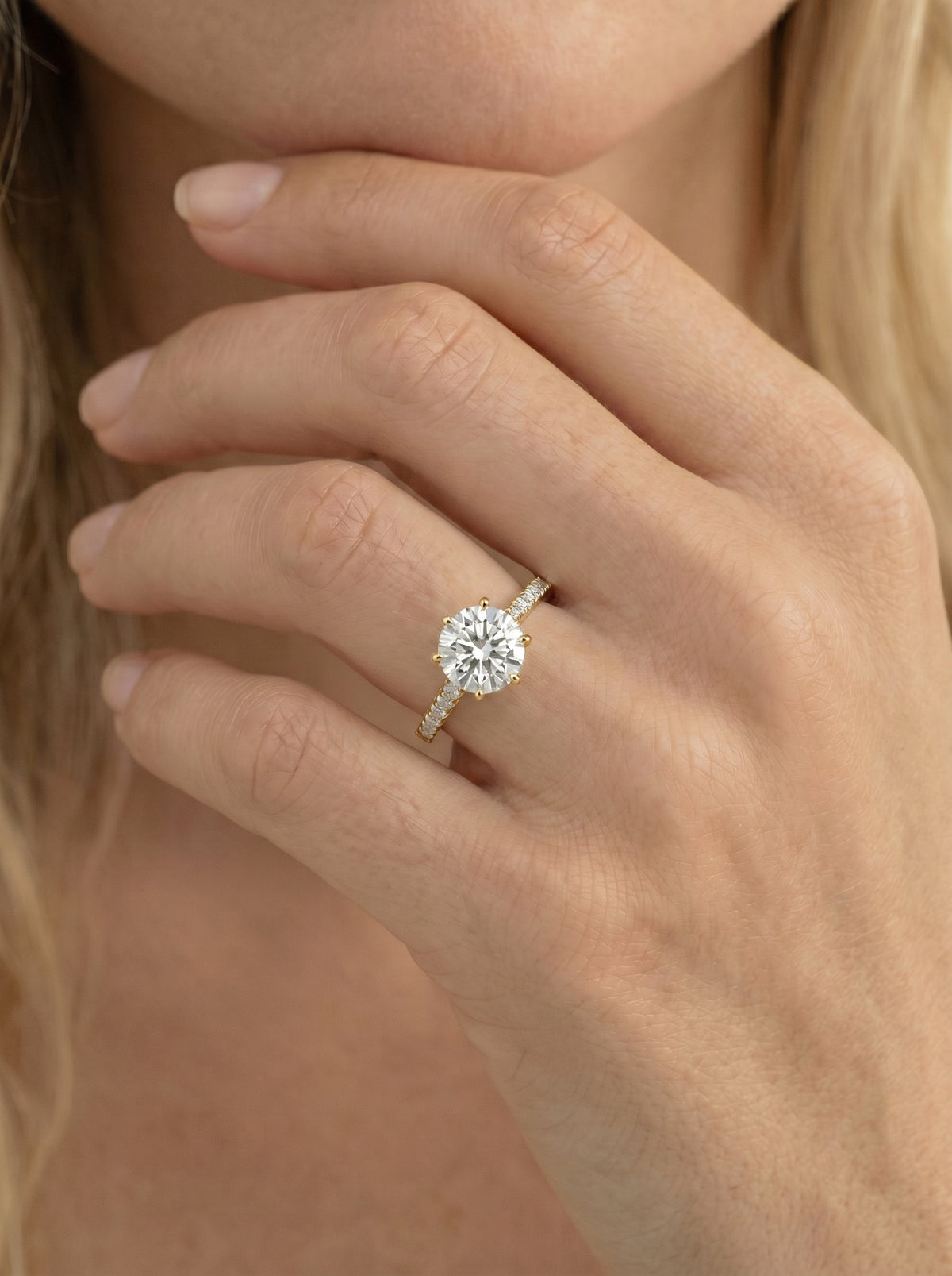 Marquise Solitaire With Tulip Prongs Lab Grown Diamond Engagement Ring