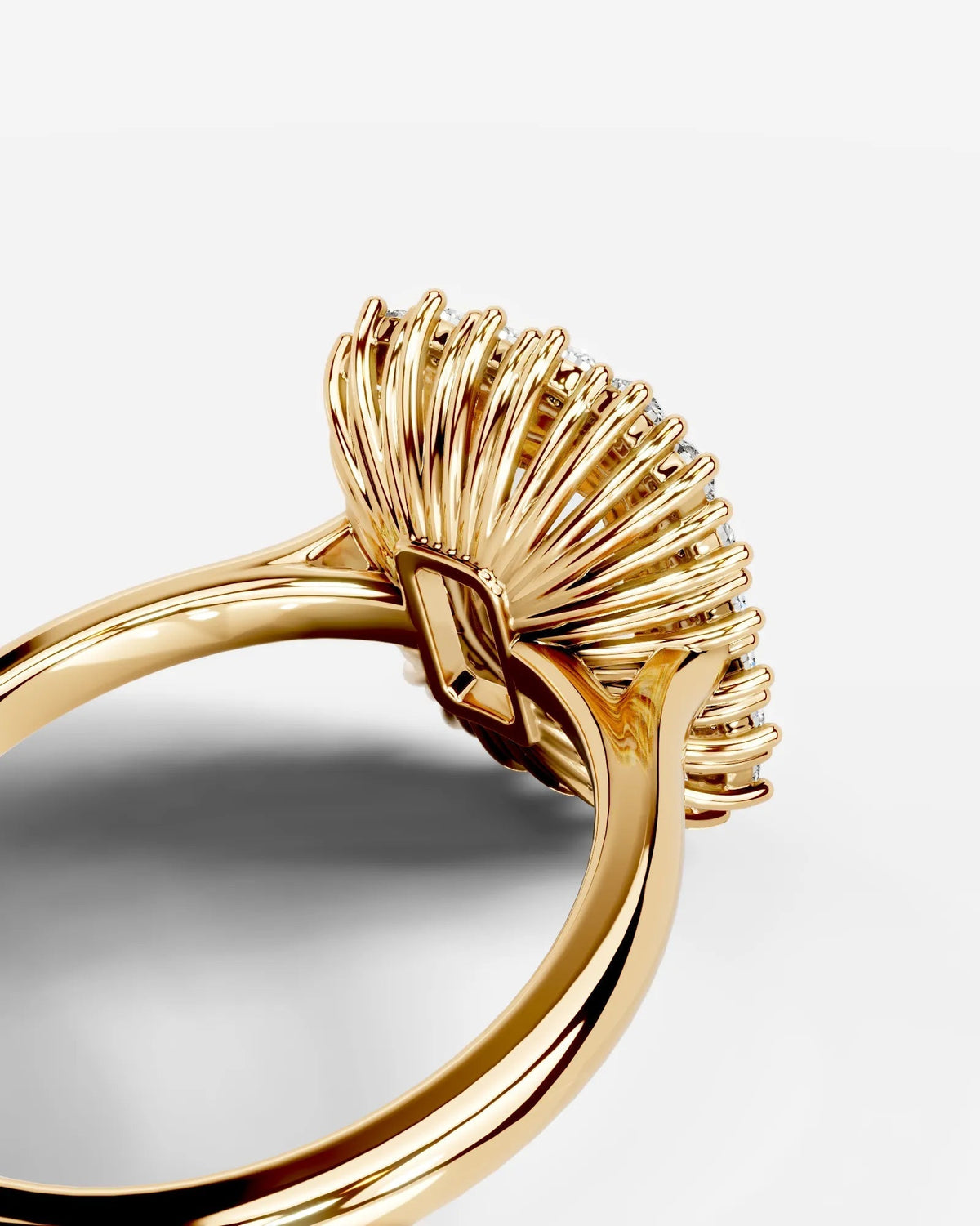 Marquise Solitaire With Tulip Prongs Lab Grown Diamond Engagement Ring