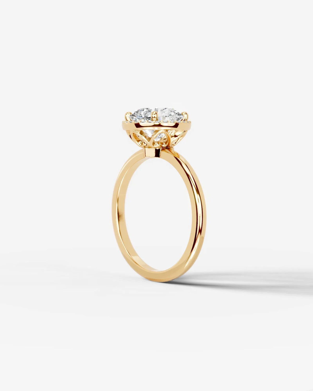 Marquise Solitaire With Tulip Prongs Lab Grown Diamond Engagement Ring