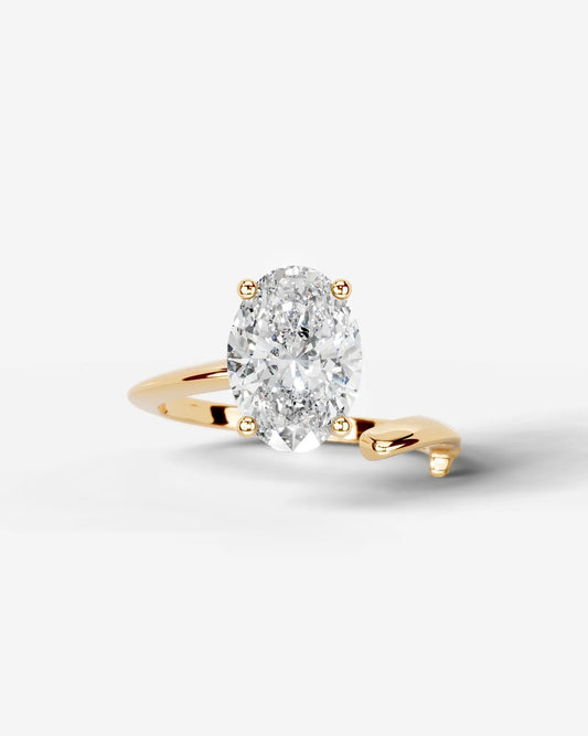 Marquise Solitaire With Tulip Prongs Lab Grown Diamond Engagement Ring