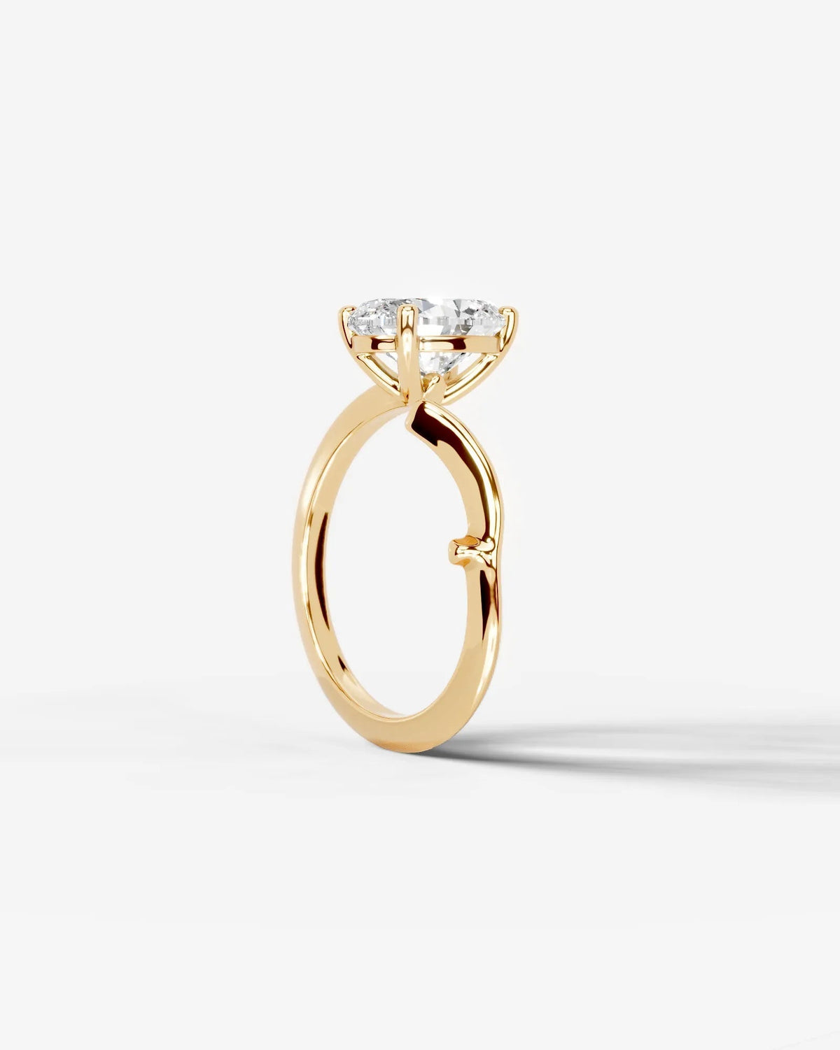 Marquise Solitaire With Tulip Prongs Lab Grown Diamond Engagement Ring