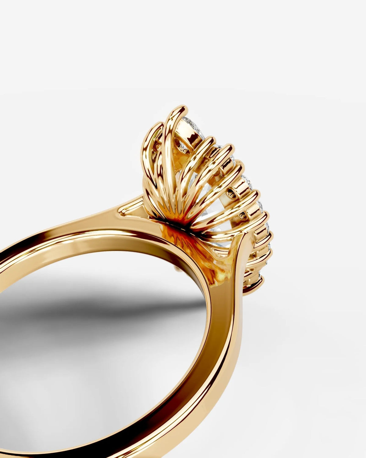 Marquise Solitaire With Tulip Prongs Lab Grown Diamond Engagement Ring