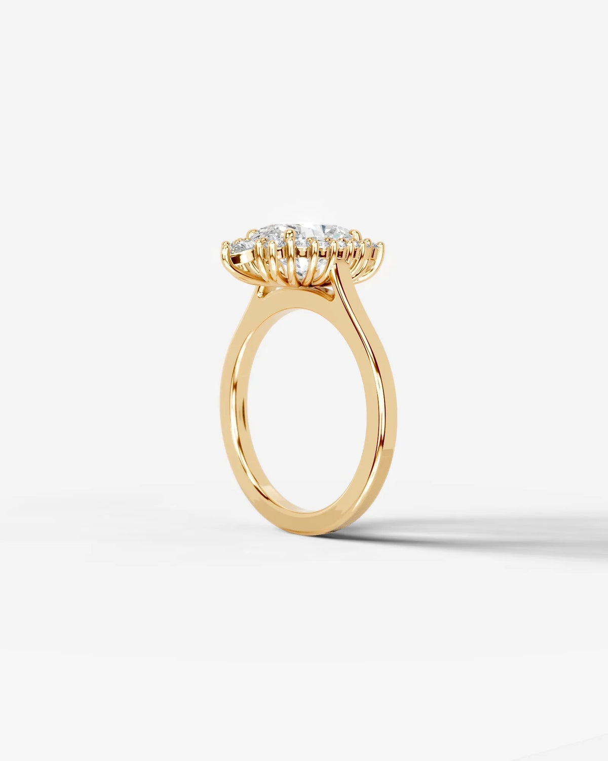 Marquise Solitaire With Tulip Prongs Lab Grown Diamond Engagement Ring