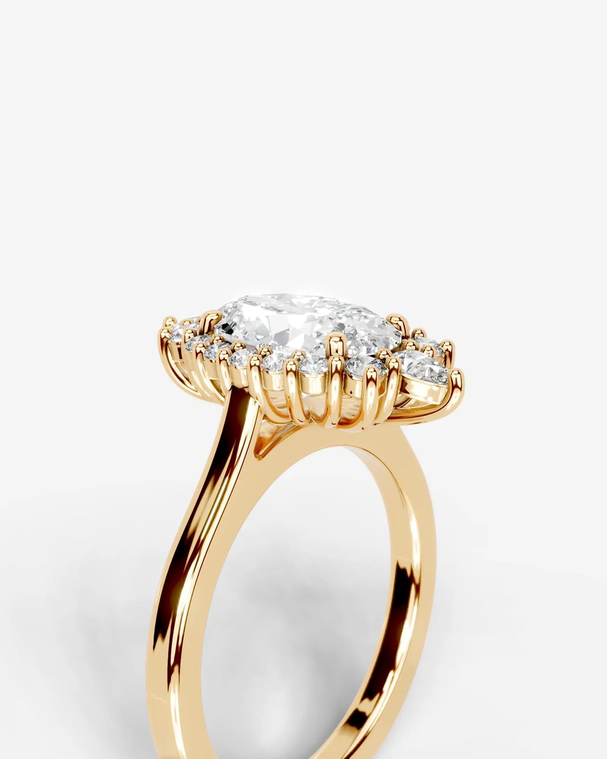 Marquise Solitaire With Tulip Prongs Lab Grown Diamond Engagement Ring