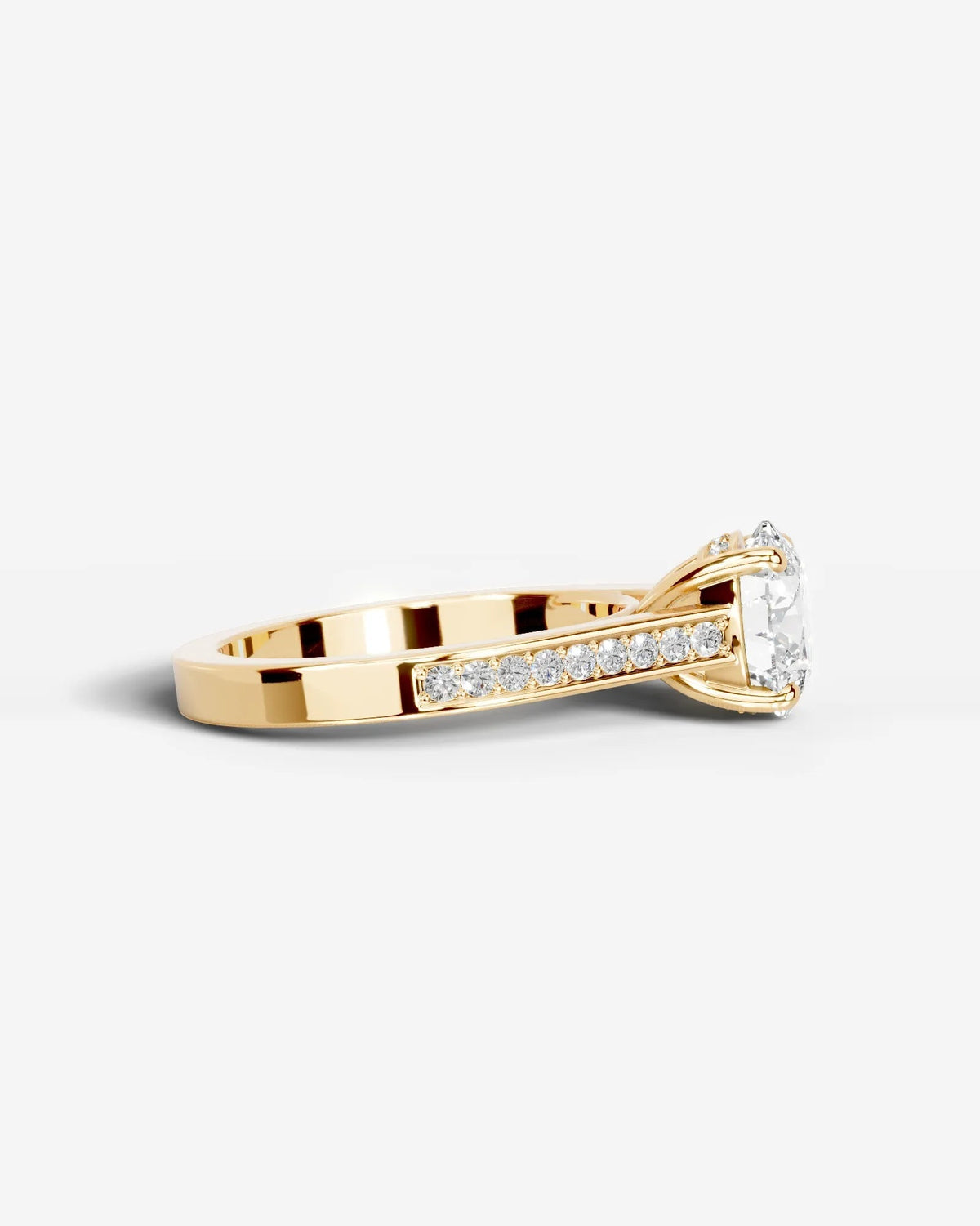 Marquise Solitaire With Tulip Prongs Lab Grown Diamond Engagement Ring