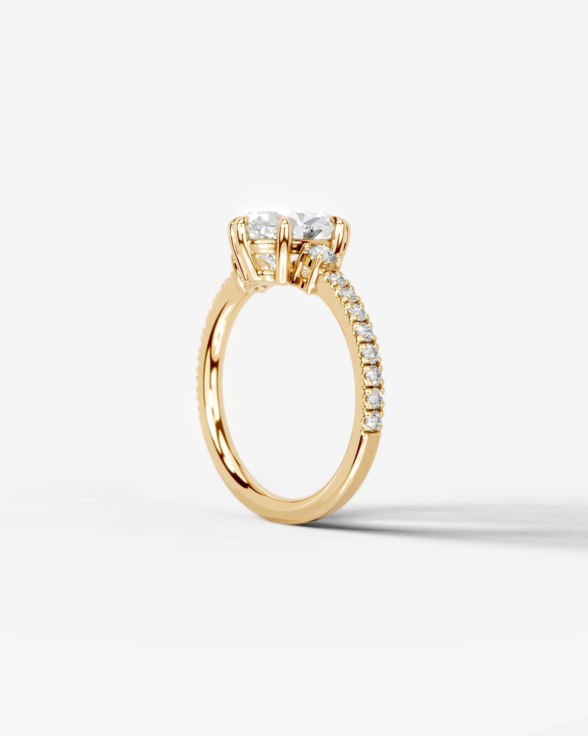 Marquise Solitaire With Tulip Prongs Lab Grown Diamond Engagement Ring